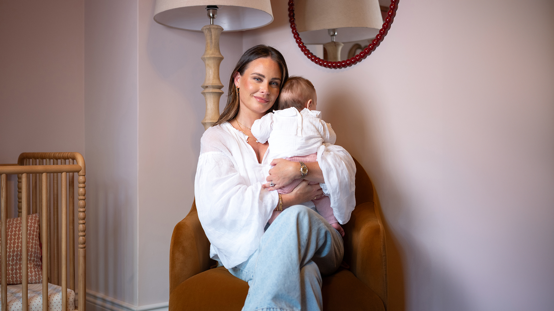 Jodie wanted a serene, calm feel in her daughter Sadie&rsquo;s bedroom
