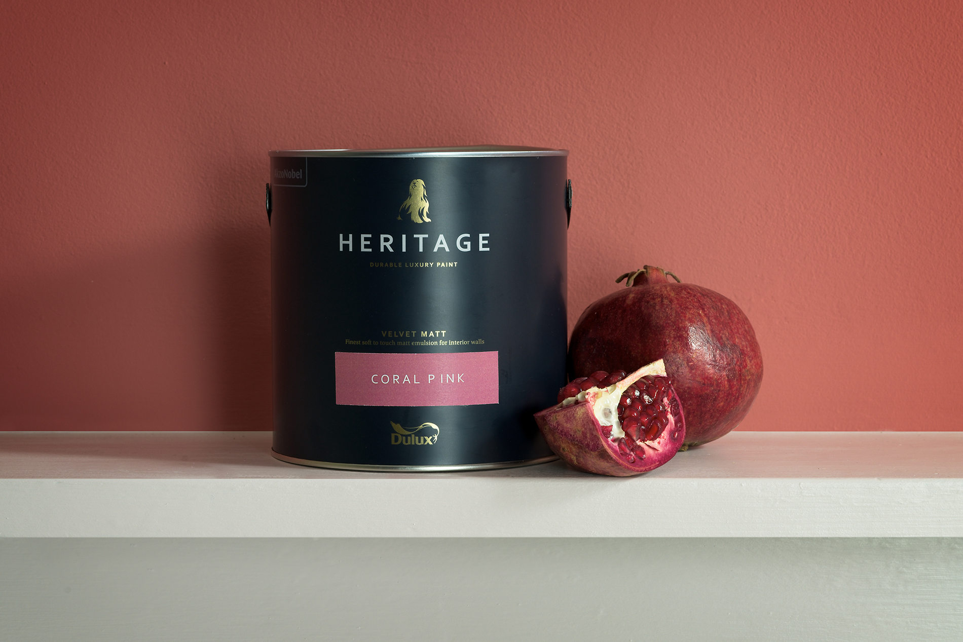 Dulux Heritage Restaurateur Palette Coral Pink