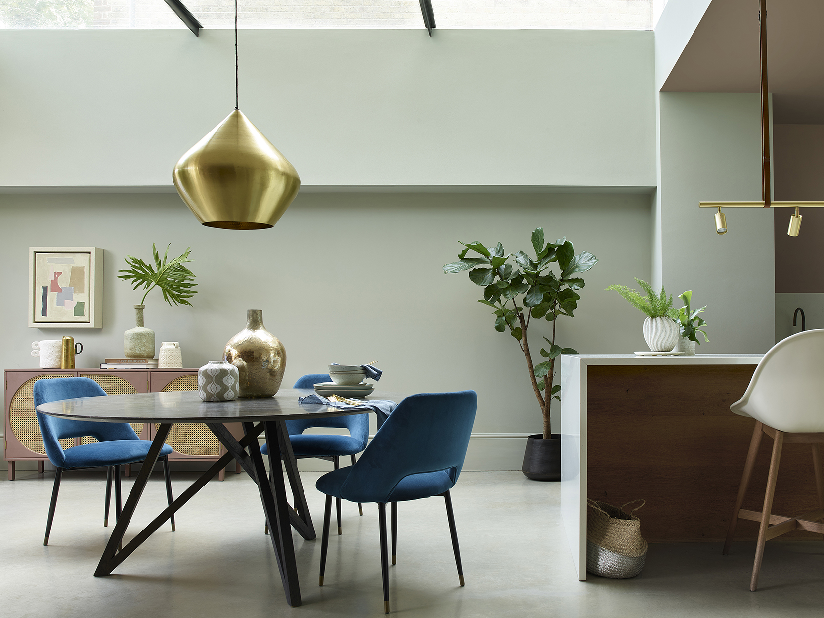 Heritage Stone Green Mid Umber Kitchen Dining Room