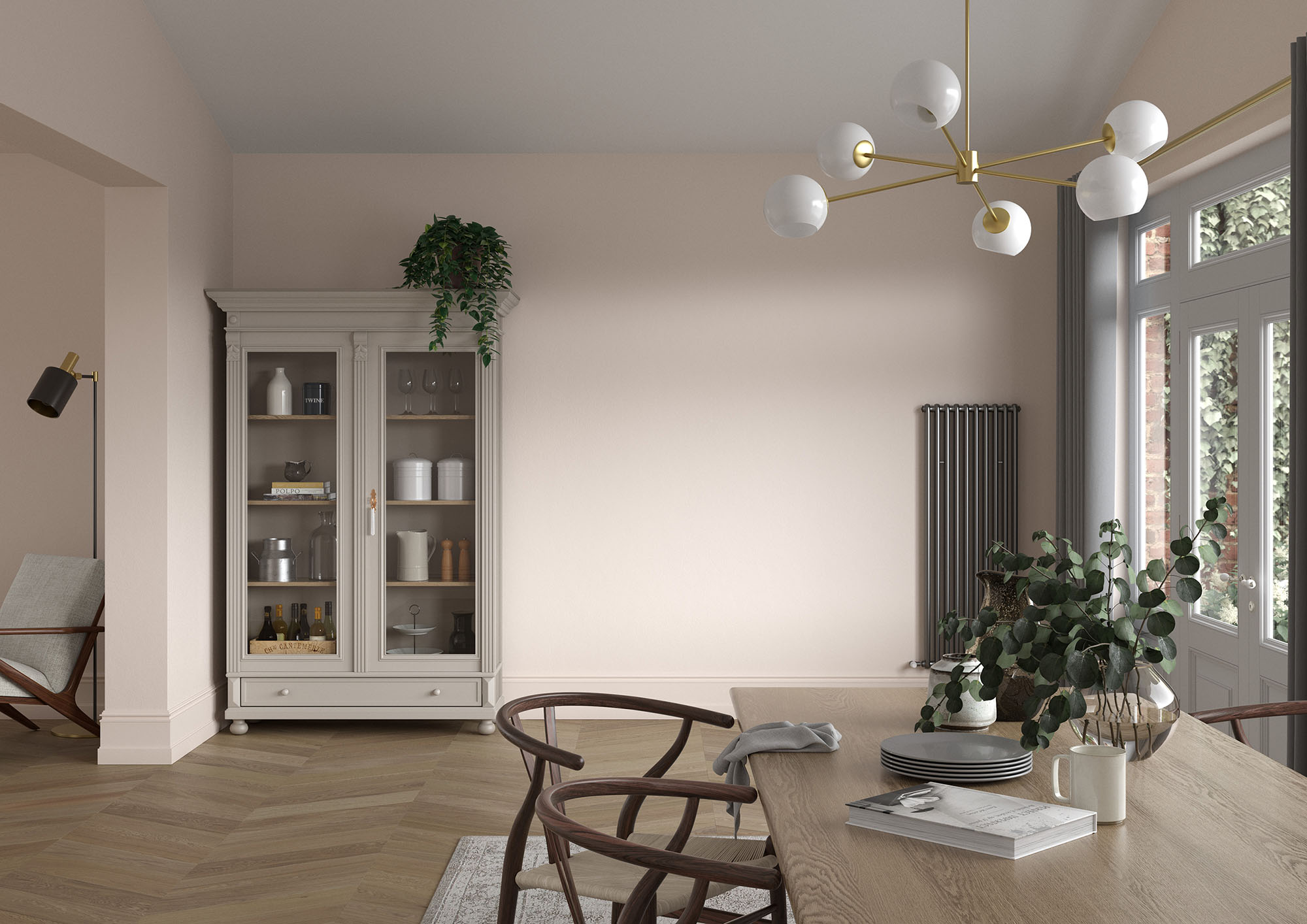 Dining room   Wall   Powder Colour
