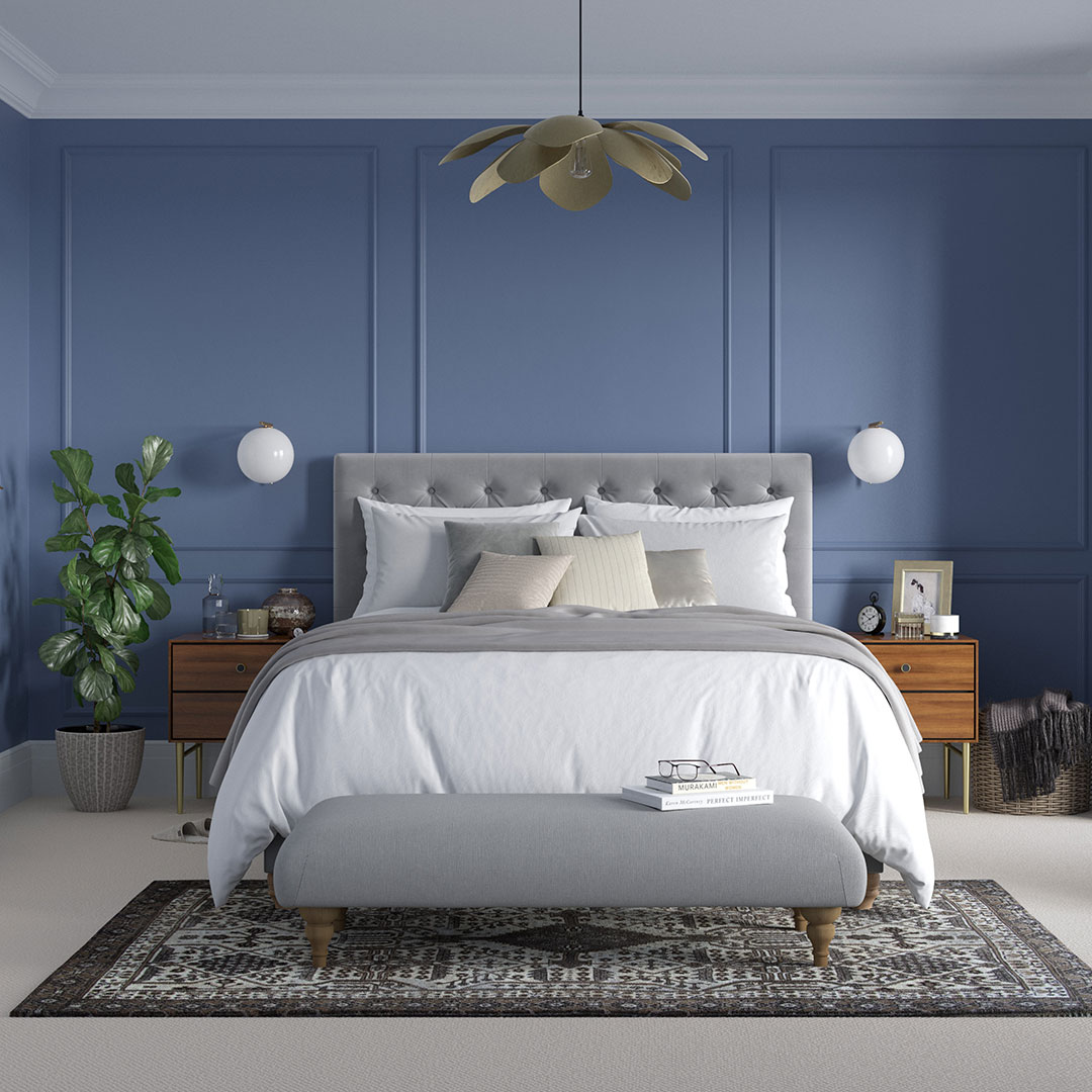 27032 Bedroom Wall Dh Indigo