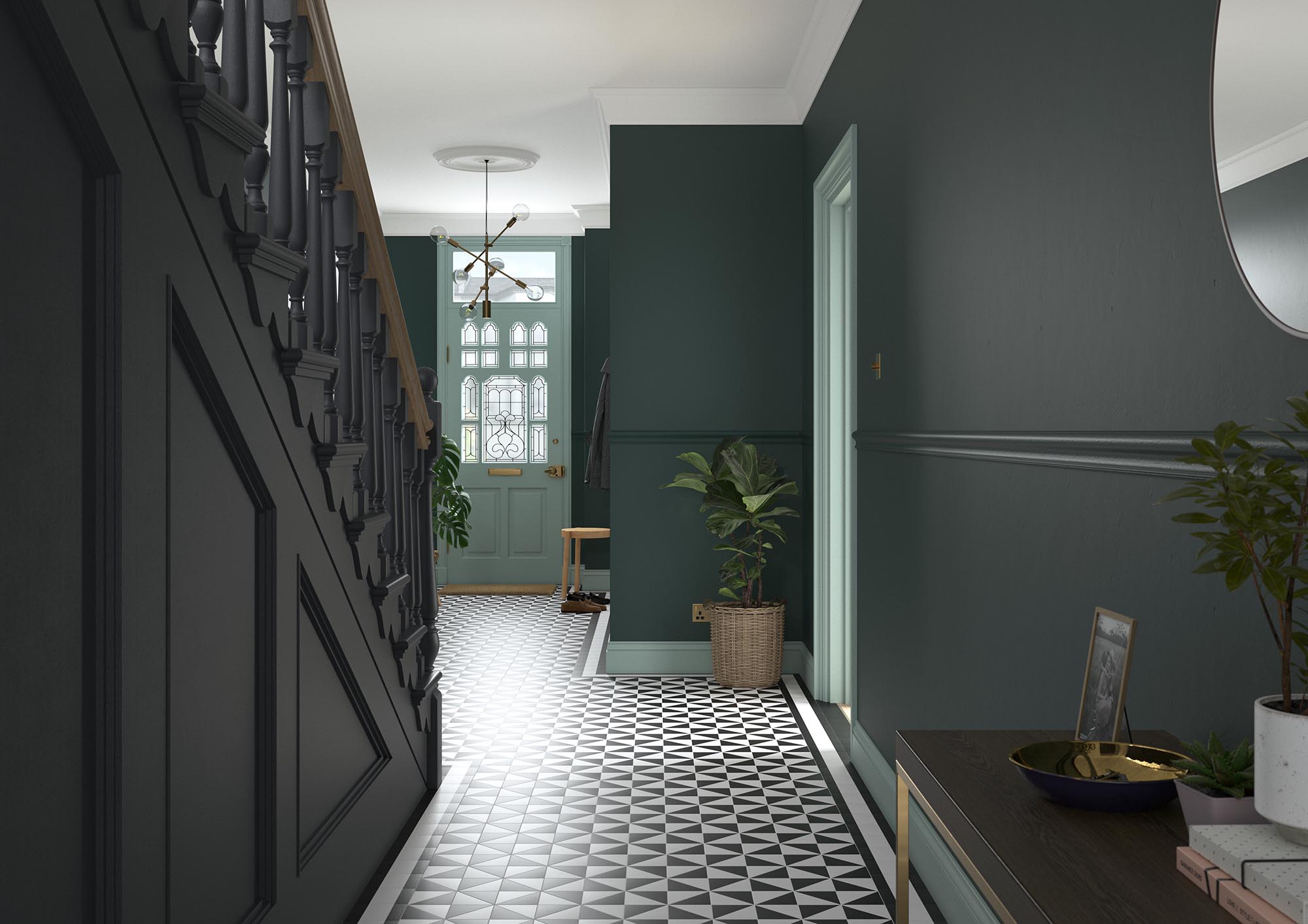 Dulux Heritage Mallard Green Hallway