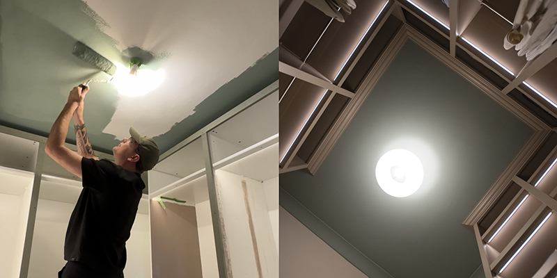 Sage Green Ceiling