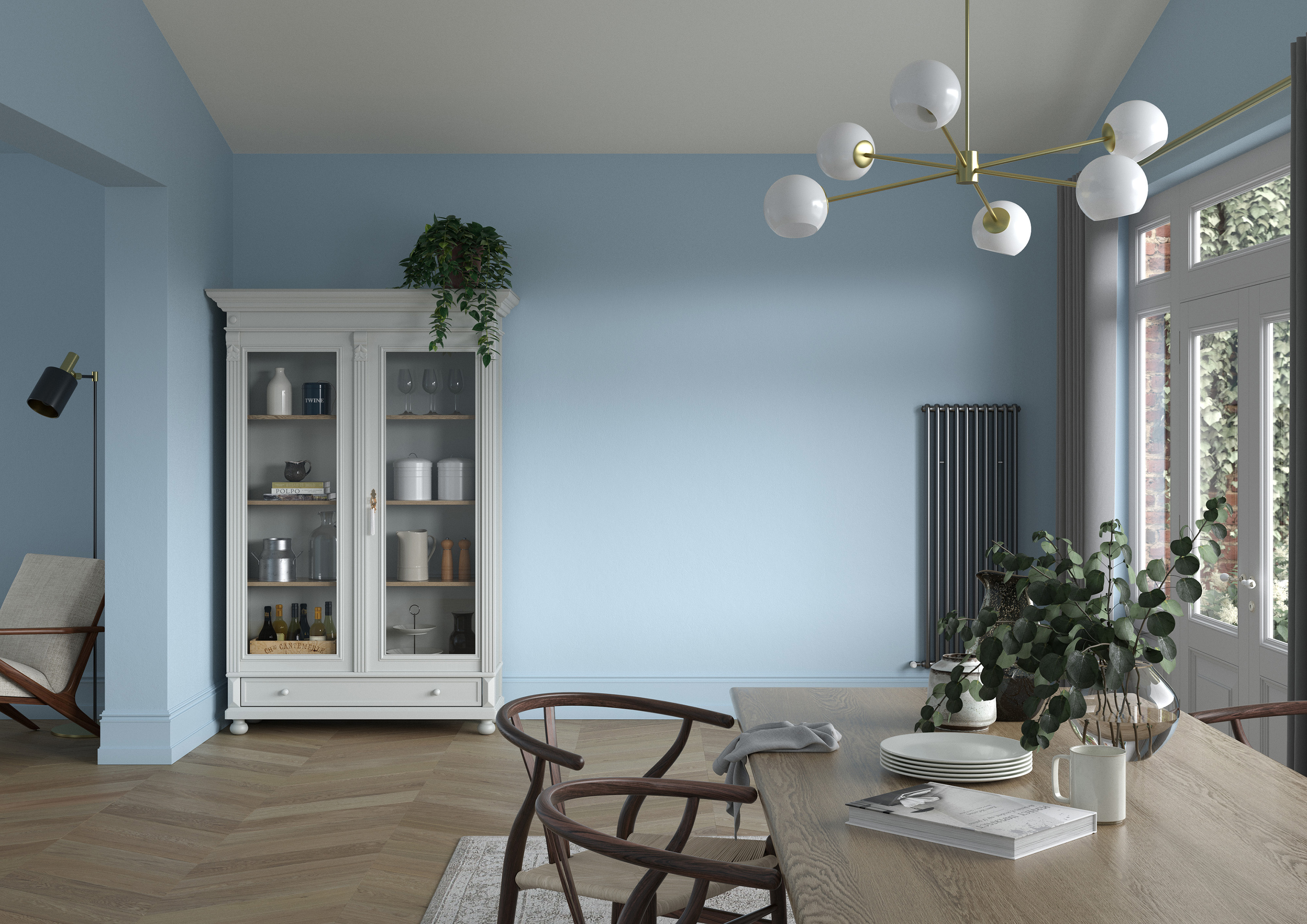 Diningroom   Wall   Blue Ribbon