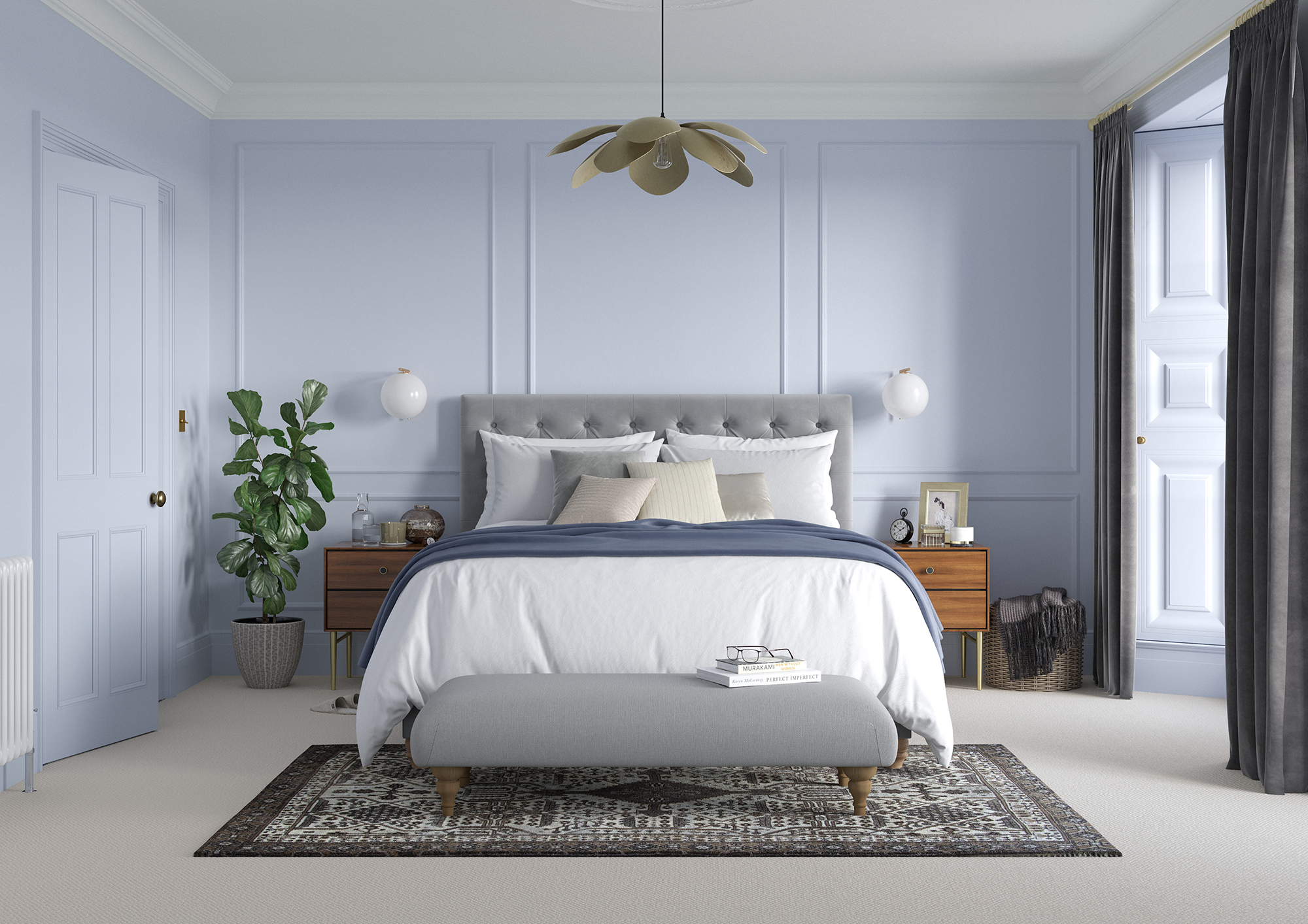 27148 Bedroom   Wall   Lavender Grey