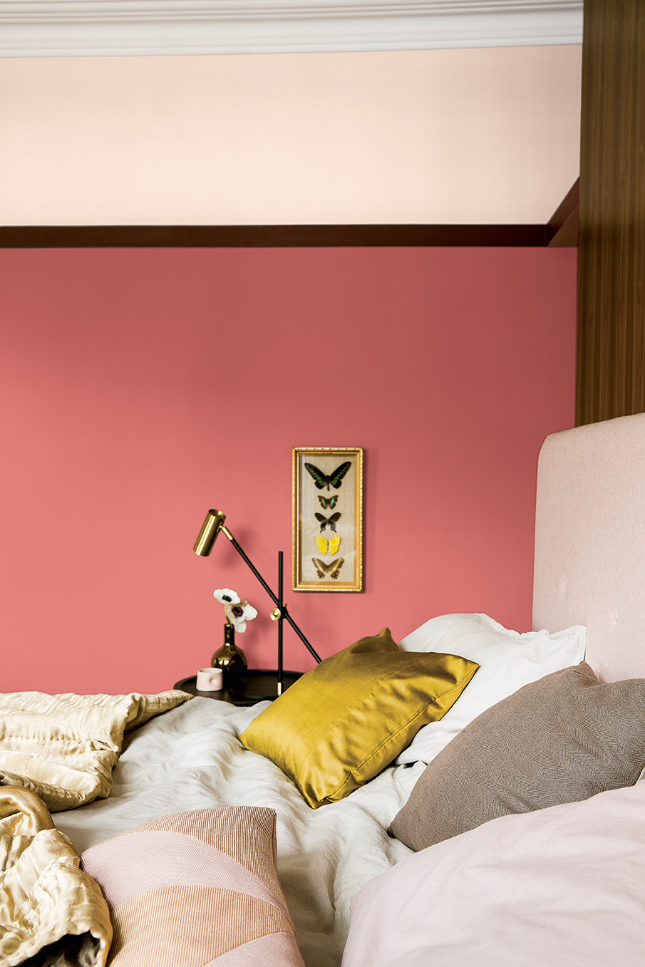 Dulux Heritage Coral Pink Bedroom