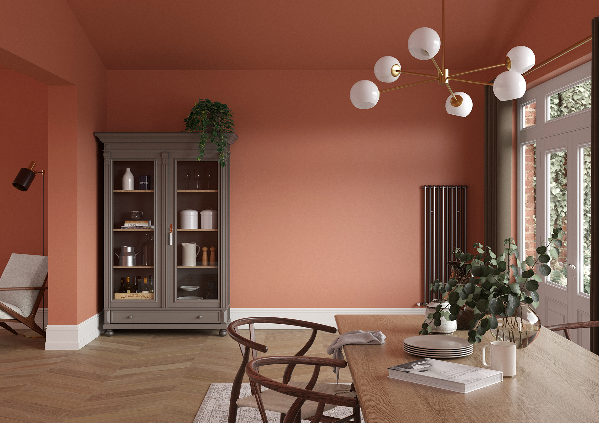 Diningroom   Wall Red Sand