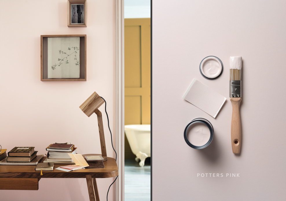 Potters Pink Paint Tin