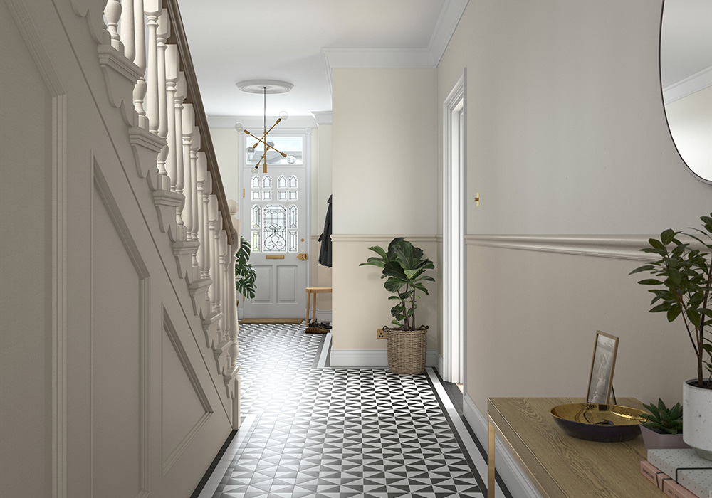 York White Grecian White Hallway