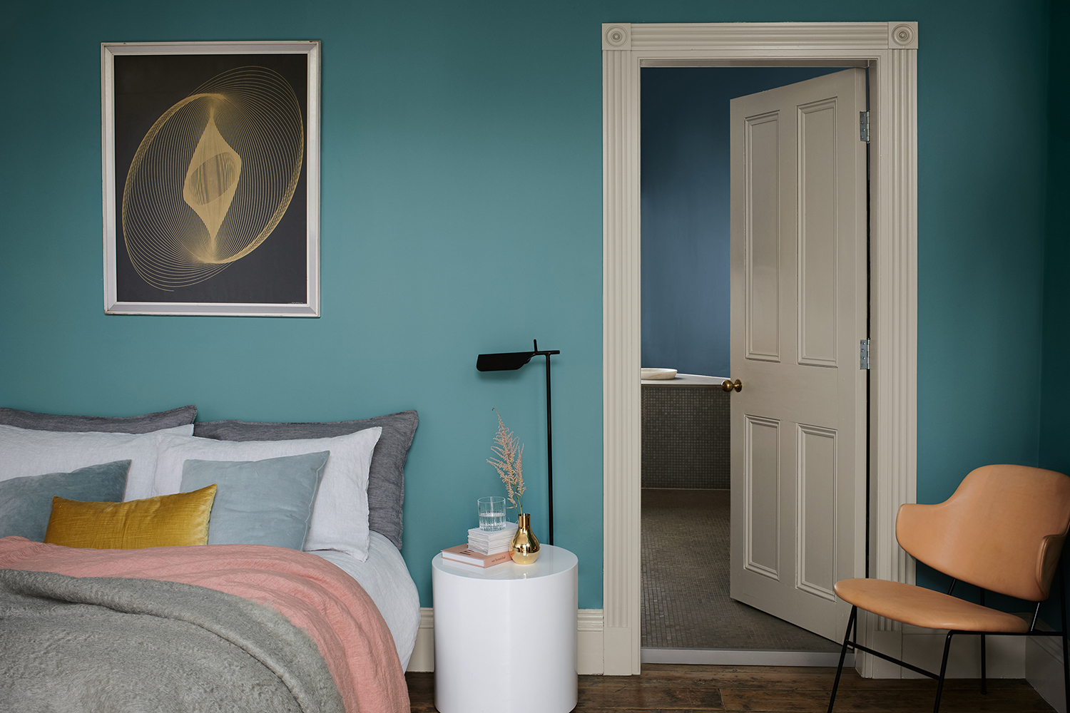 Dulux Heritage Maritime Teal Stone Green Bedroom