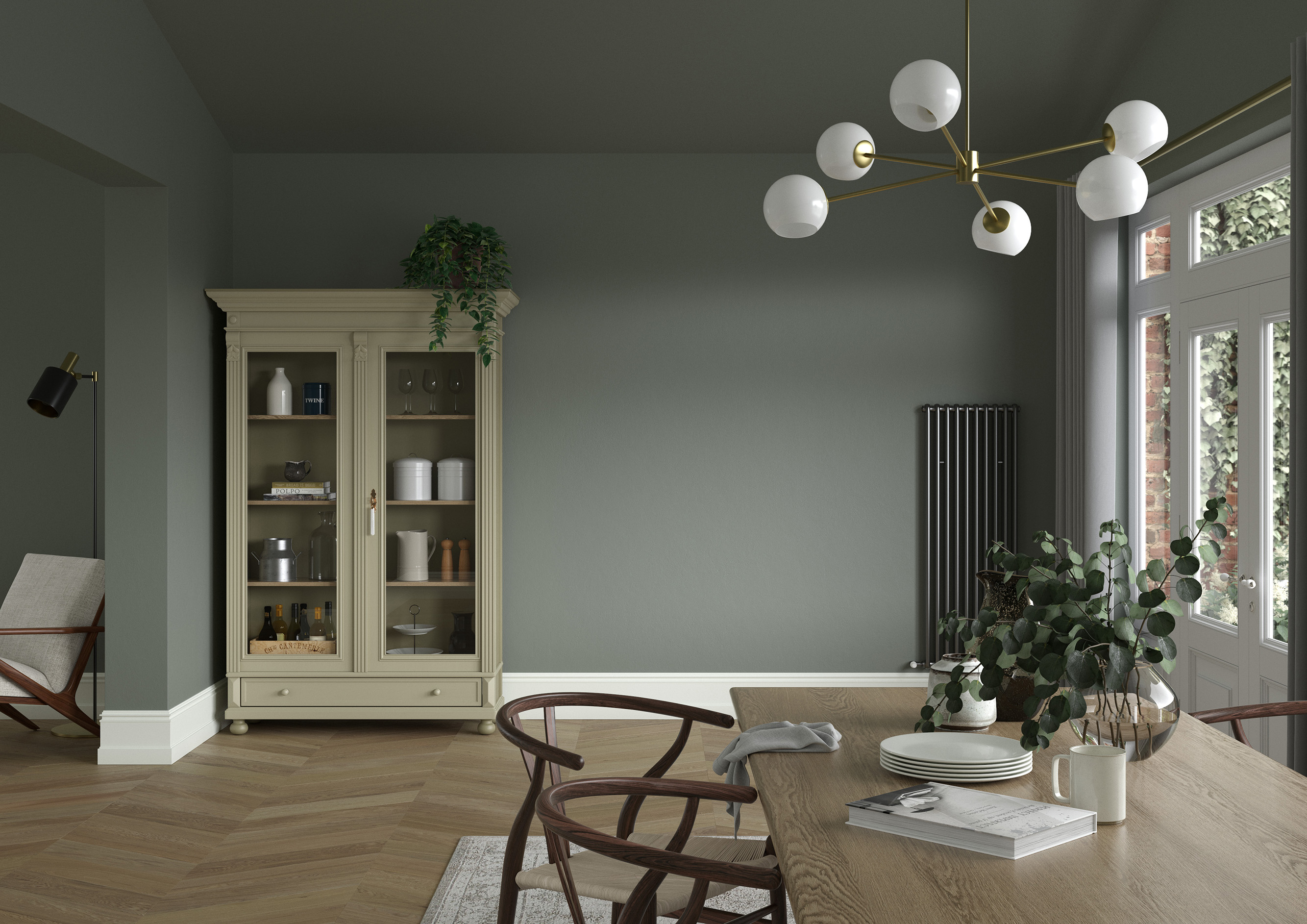 Diningroom   Wall   Waxed Khaki 2