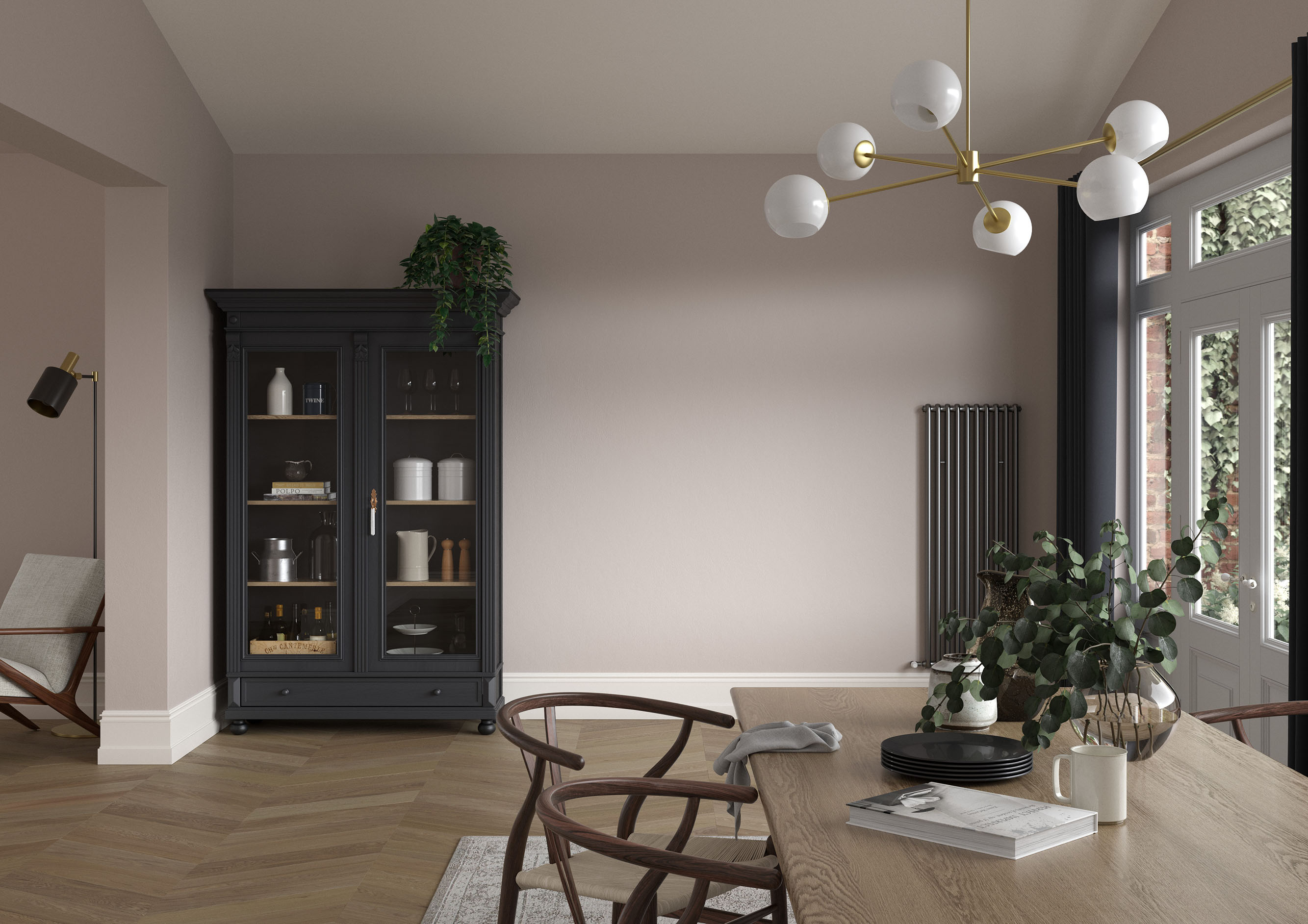 Dulux Heritage Pumice Brown Dining Room