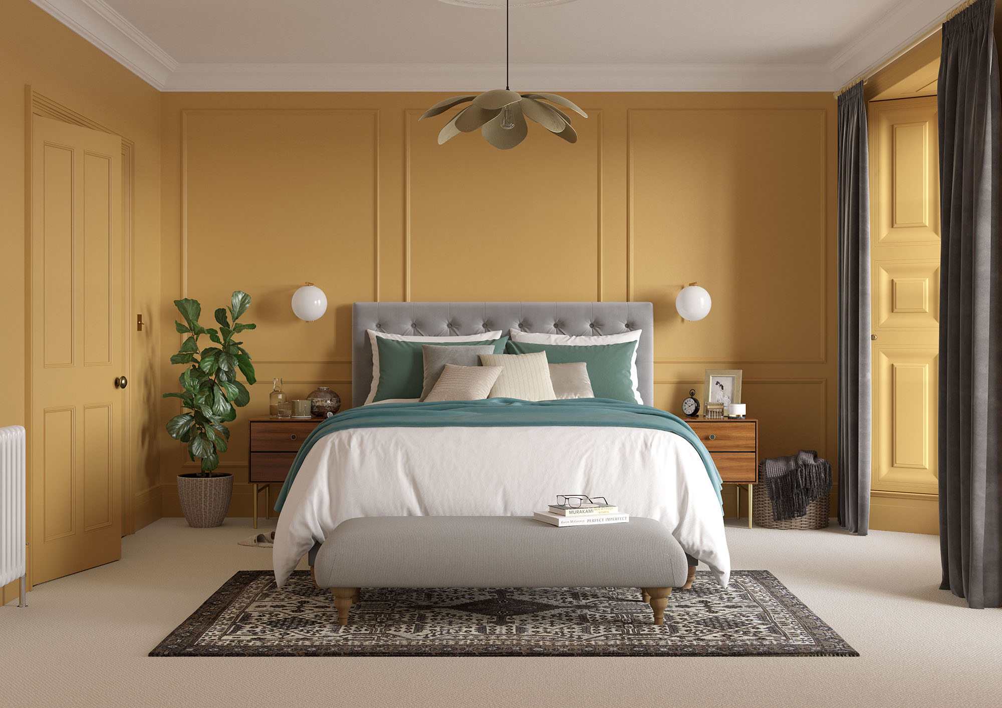 Brushed Gold Bedroom