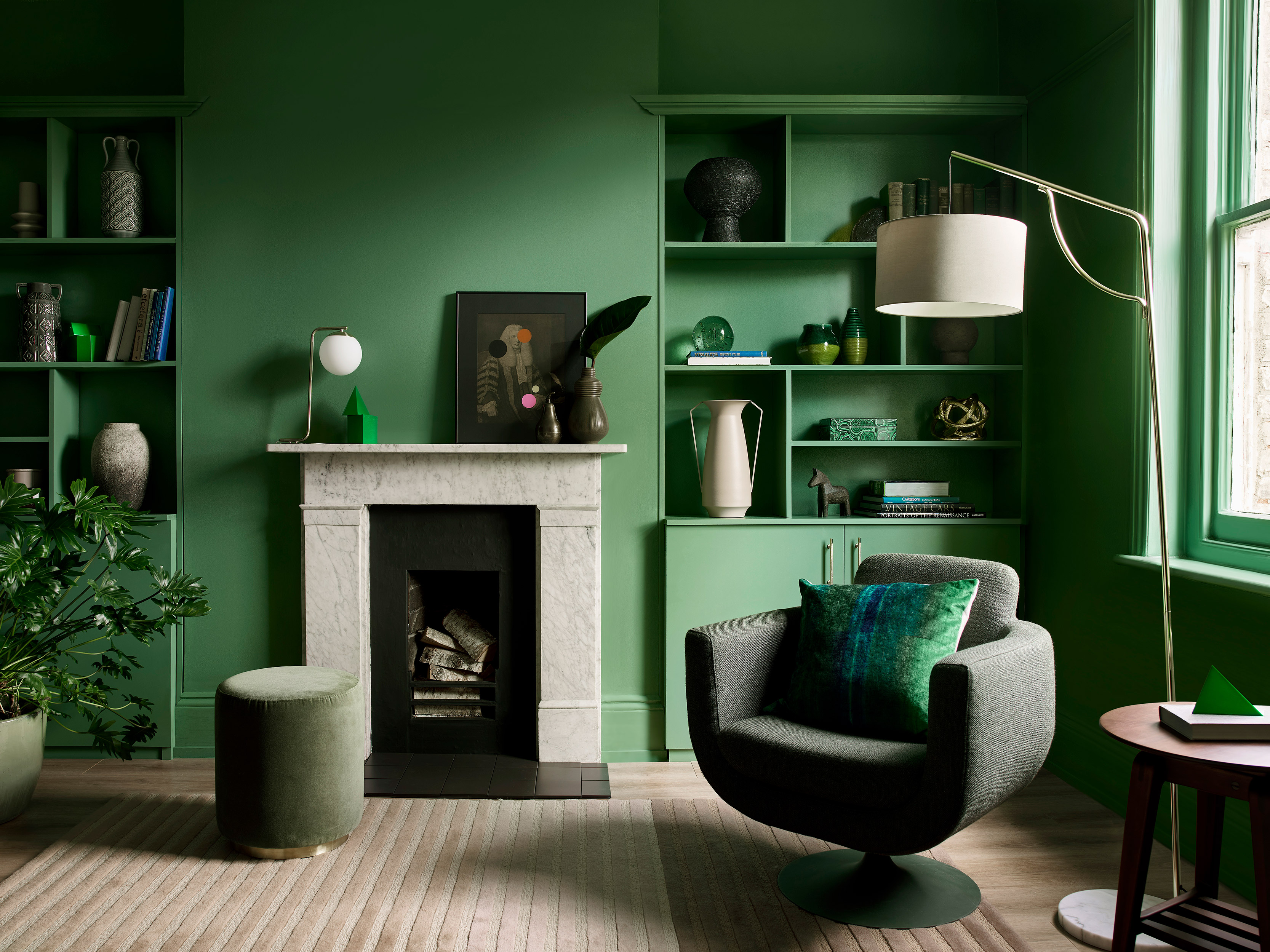 Dulux Heritage Dh Grass Green Living Room