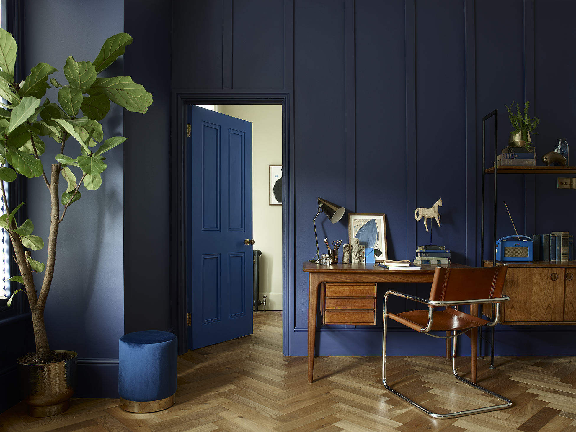 Dulux Heritage Oxford Blue Deep Ultramarine Flax Seed