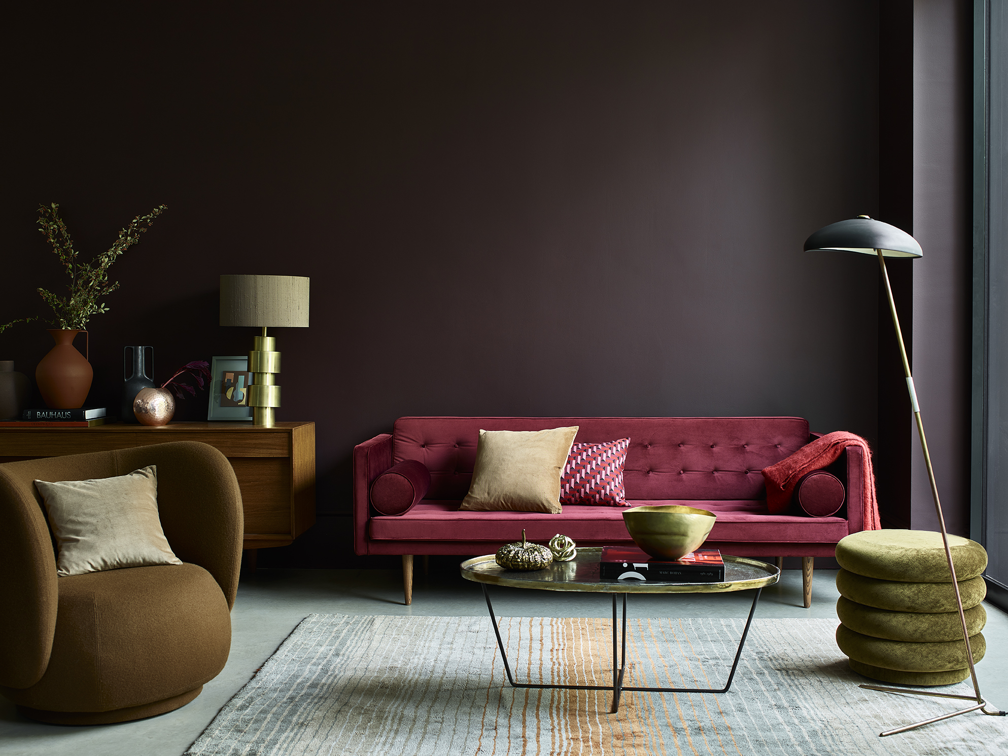 Cherry Truffle Dulux Heritage Sofa